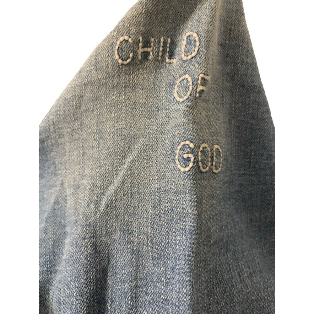 Hillsong Worship THERE IS MORE Denim Jacket Embroidered Long Sleeves Size M - Picture 6 of 9